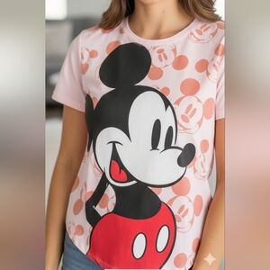 Mickey Mouse Women’s Allover Print T-Shirt
